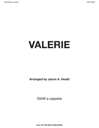 Valerie (arr. Jason A. Heald)