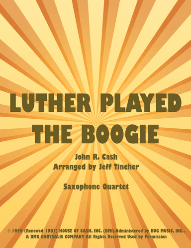 Luther Played The Boogie (arr. Jeff Tincher)