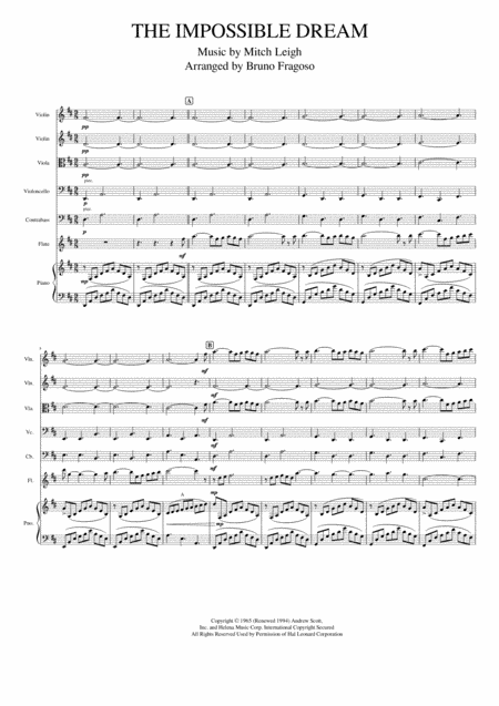 The Impossible Dream (arr. Bruno Fragoso)