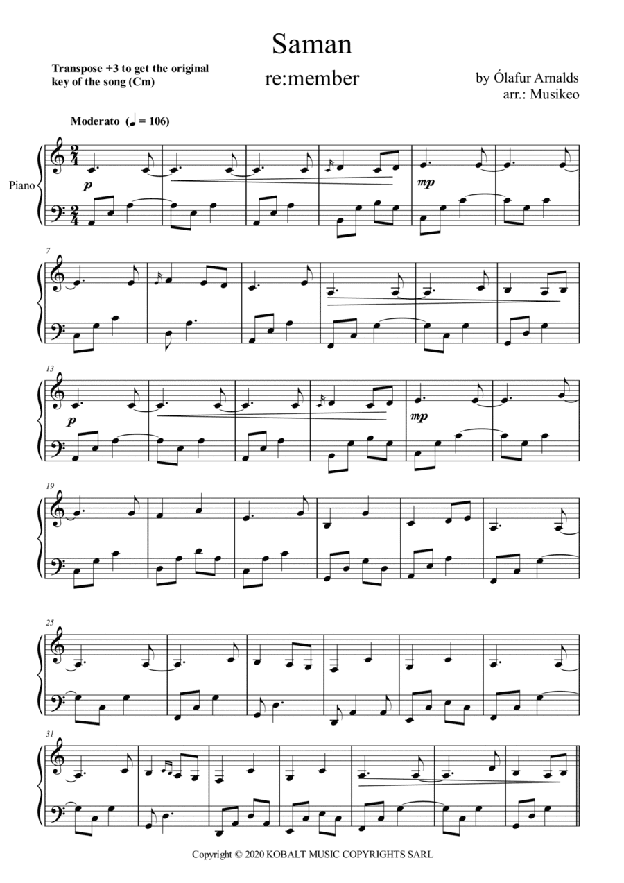 Saman (arr. Musikeo)