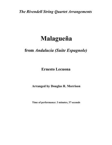 Malaguena (arr. Douglas R. Morrison)