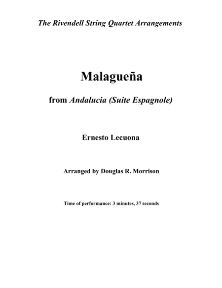 Malaguena (arr. Douglas R. Morrison)