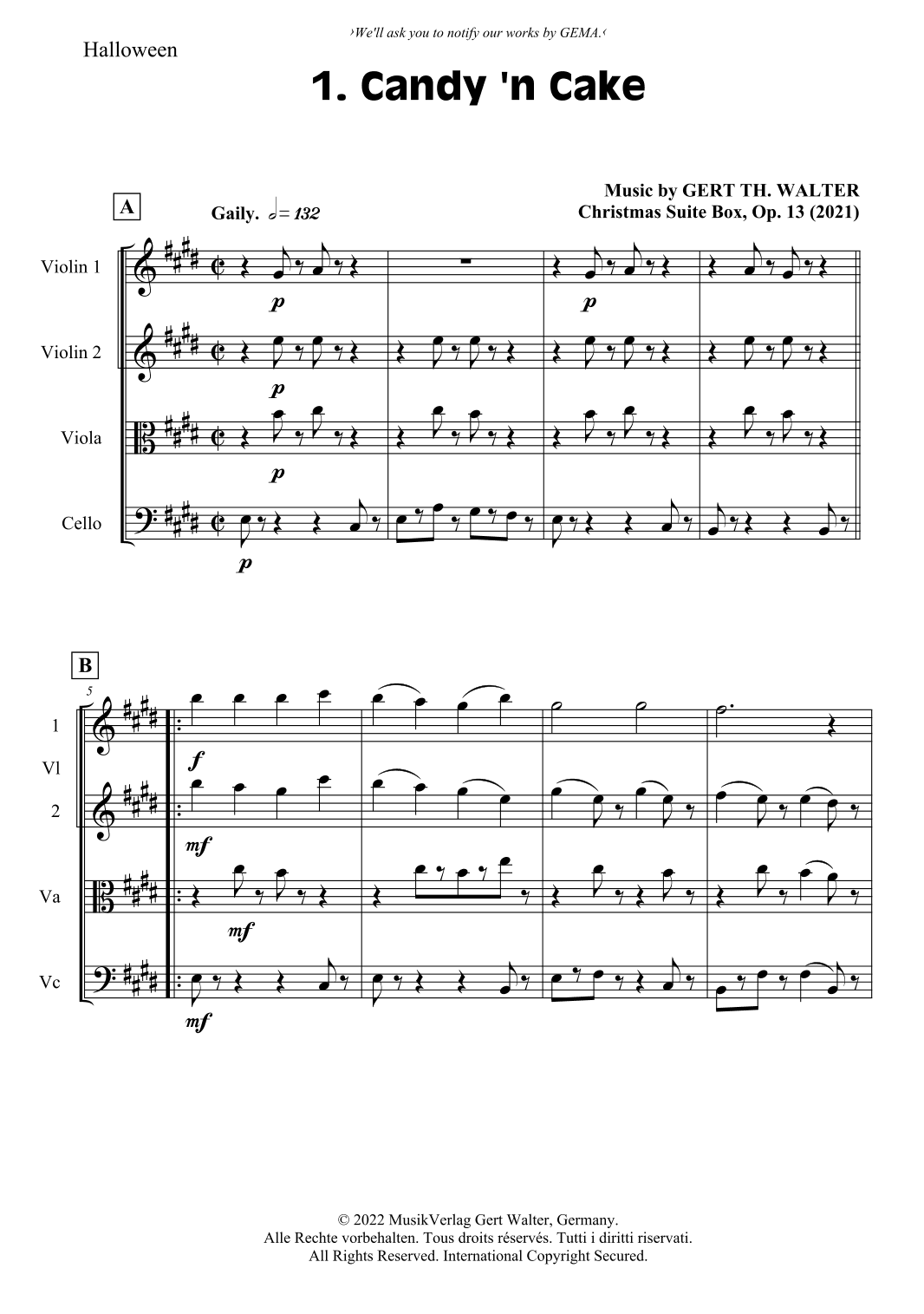 Candy 'n Cake - Score Only