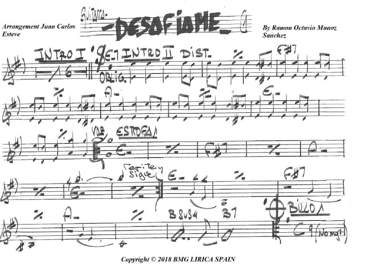 Desafiame (arr. juan carlos esteve / Gran Coda)