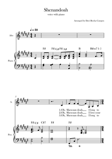 Shenandoah (arr. Davi Rocha Campos)