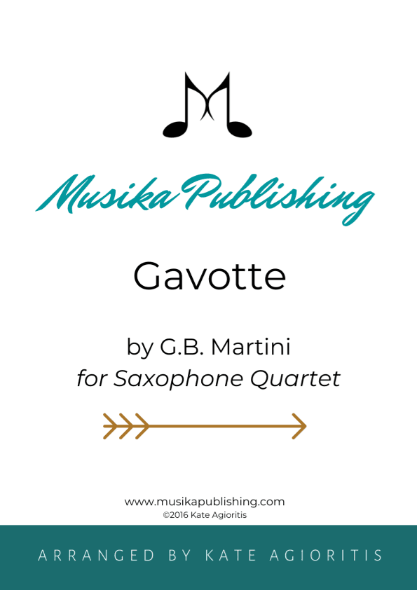 Gavotte - for Saxophone Quartet (arr. Kate Agioritis)