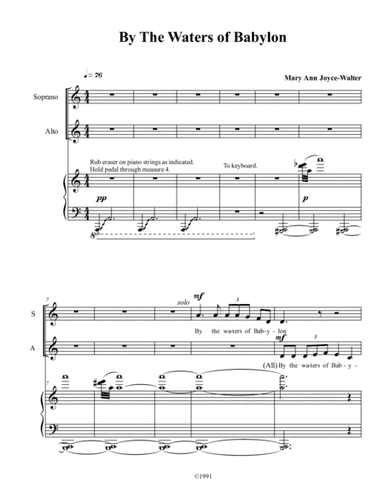 A Psalm of Suffering and of Hope  (By the Waters of Babylon)
