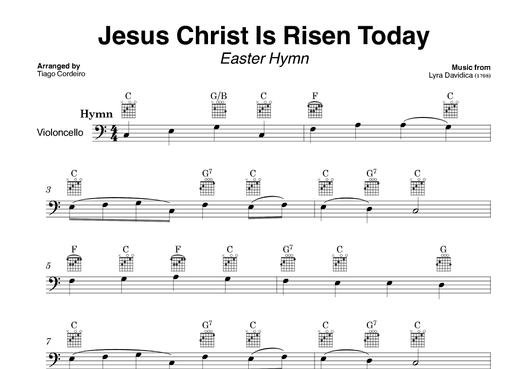 Jesus Christ Is Risen Today (arr. Tiago Cordeiro)