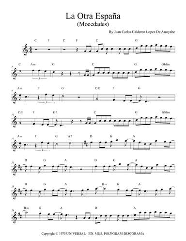 La Otra Espana (arr. Musikeo)