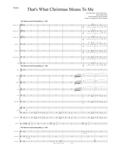 What Christmas Means To Me (arr. Paul Langford)