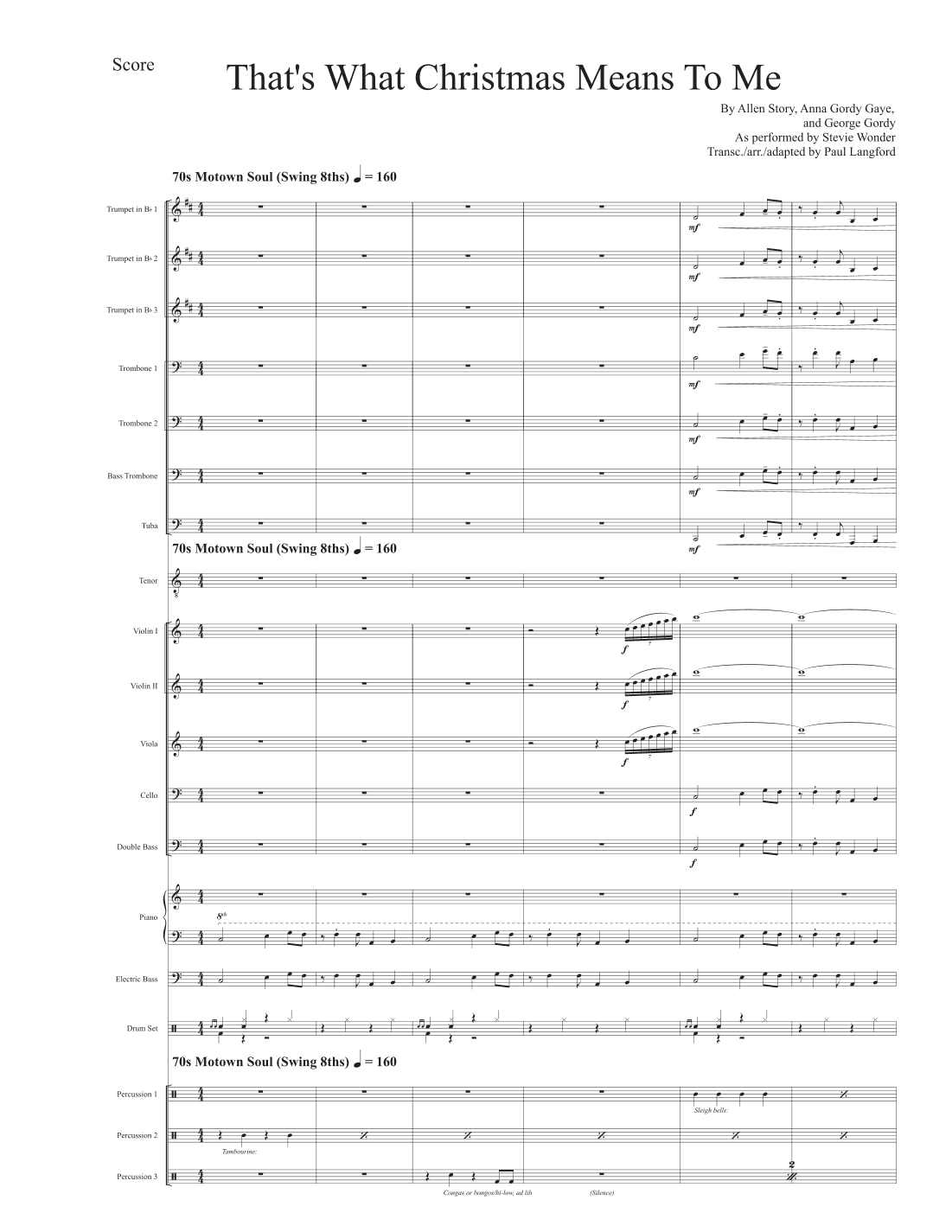 What Christmas Means To Me (arr. Paul Langford)