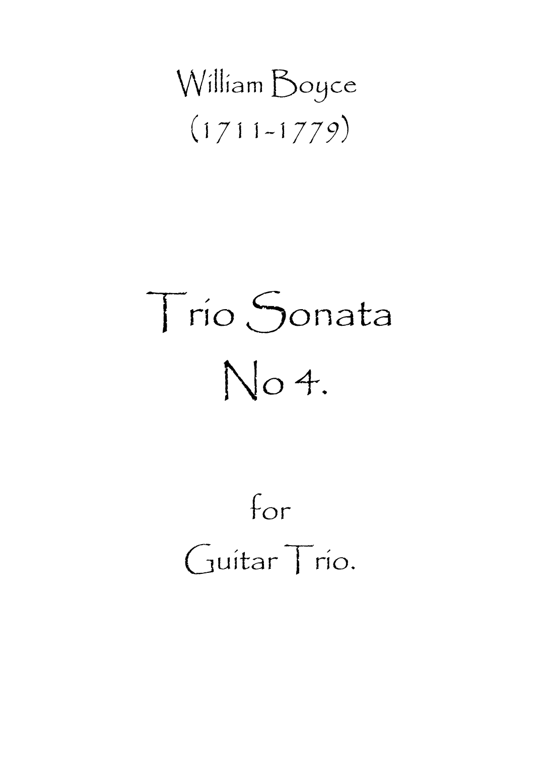 Trio Sonata No.4 (arr. Spence Bundy)