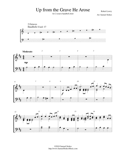 Up from the Grave He Arose (Low in the Grave He Lay) - for 2-octave handbell choir (arr. Samuel Stokes)