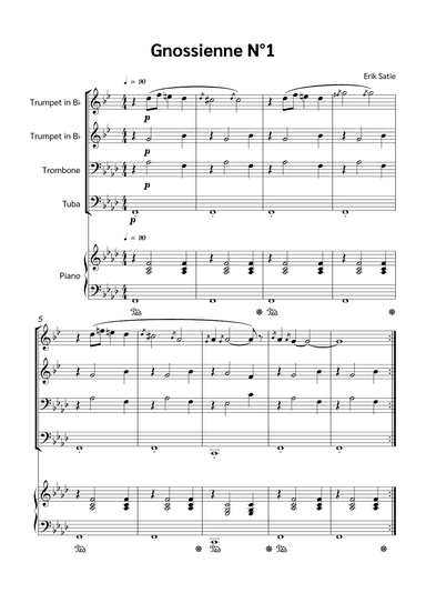 Gnossienne N°1 (arr. Jackson Spindler)