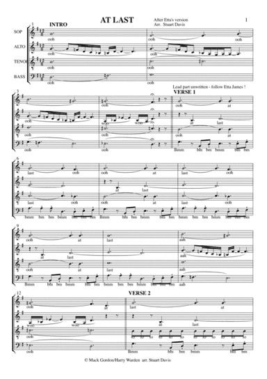 At Last (arr. Stuart Davis)