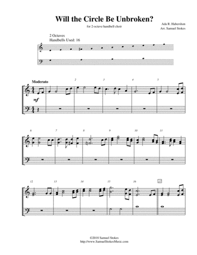Will the Circle Be Unbroken? - for 2-octave handbell choir (arr. Samuel Stokes)