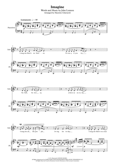 Imagine (arr. Maurizio Chiavaroli)