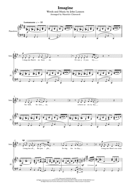 Imagine (arr. Maurizio Chiavaroli)