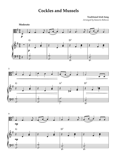 Cockles and Mussels (arr. Kaiserin Rebecca)