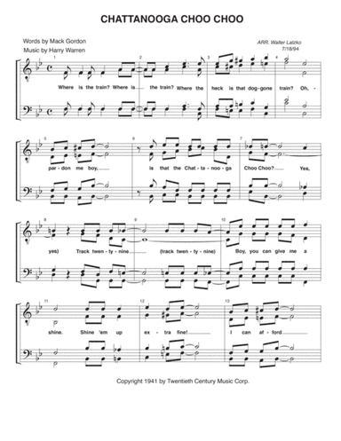 Chattanooga Choo Choo (arr. Walter Latzko)