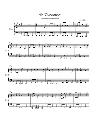 O Tannenbum (arr. Ester Alessandrini)