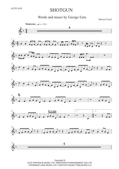 Shotgun (arr. Darren Lloyd)