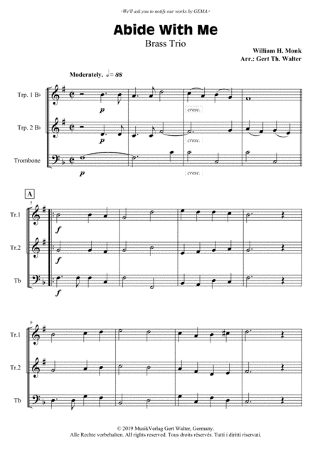Abide With Me (arr. Gert Th. Walter)