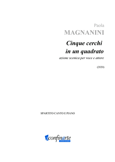 Paola Magnanini: CINQUE CERCHI IN UN QUADRATO (ES-22-062)