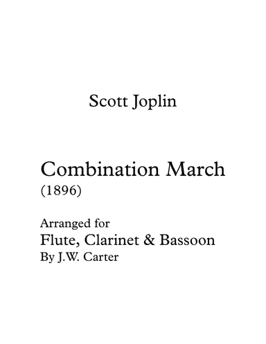 Combination March (1896) (arr. J.W. Carter)