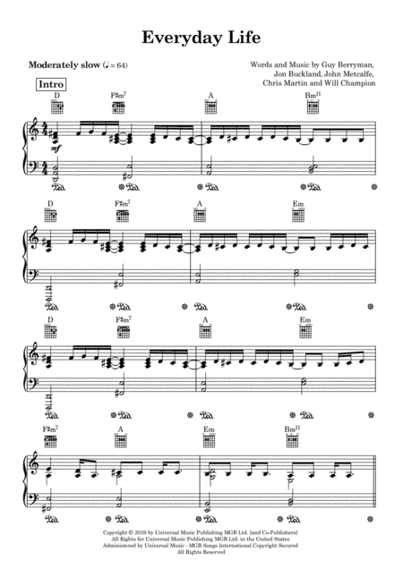 Everyday Life (arr. Augustin Bernard)