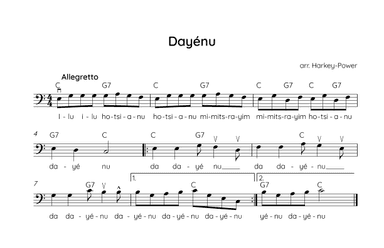 Dayenu (arr. Annie Harkey-Power)