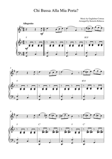 Chi Bussa Alla Mia Porta? (arr. Kaiserin Rebecca)