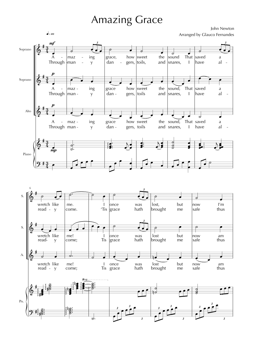 Amazing Grace (arr. Glauco Fernandes)