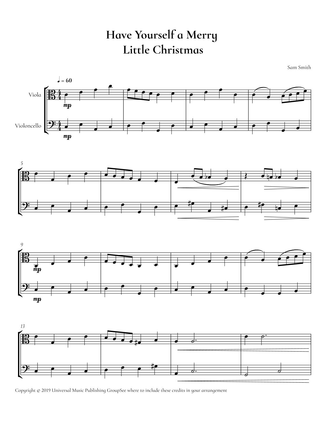 Have Yourself A Merry Little Christmas (arr. Cadenza Editions)