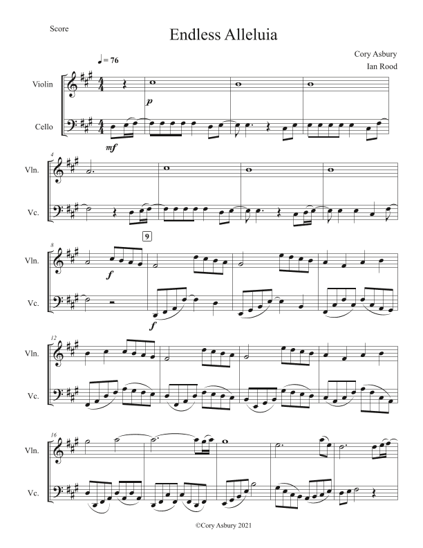 Endless Alleluia (arr. Ian Rood)