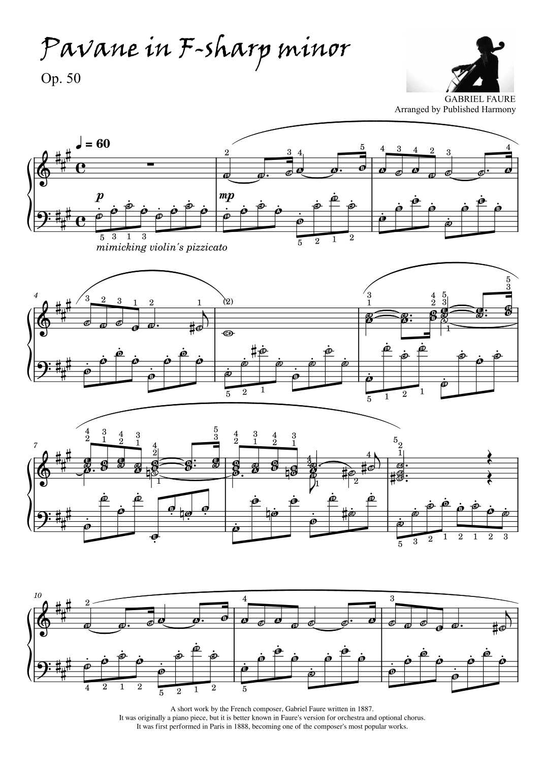 Pavane (arr. Published Harmony)