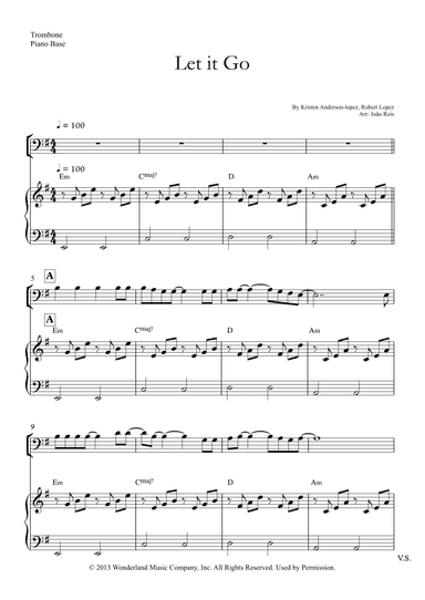 Let It Go (arr. João Reis)