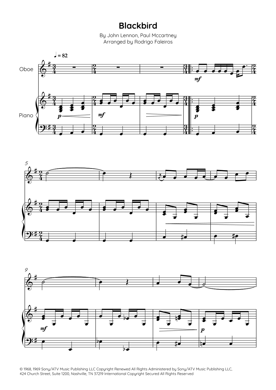Blackbird (arr. Rodrigo Faleiros)