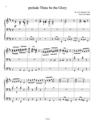 Prelude Thine be the Glory