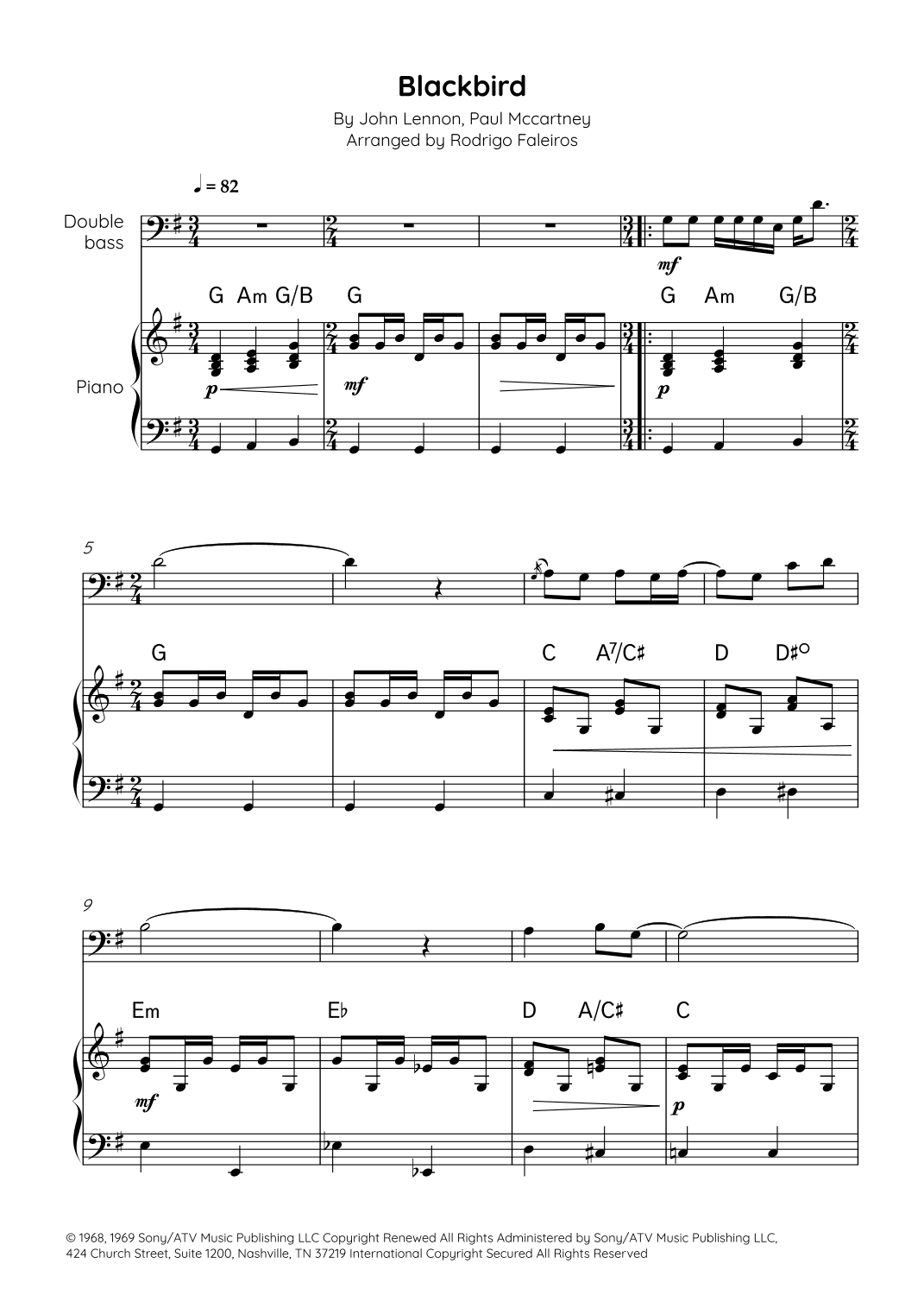 Blackbird (arr. Rodrigo Faleiros)