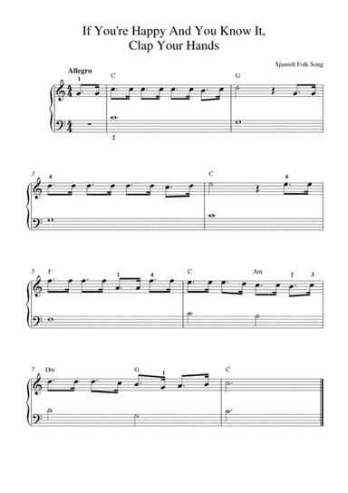 If You're Happy And You Know It, Clap Your Hands (arr. Kaiserin Rebecca)