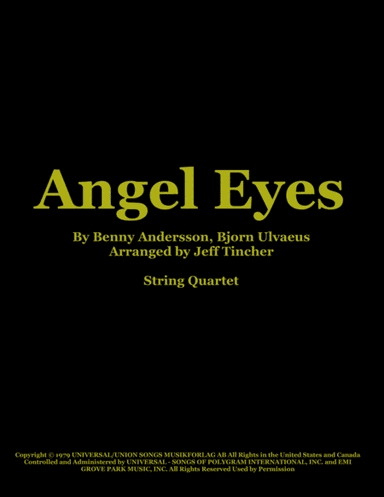 Angel Eyes (arr. Jeff Tincher)