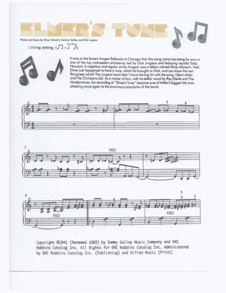Elmer's Tune (arr. Robert Blond)