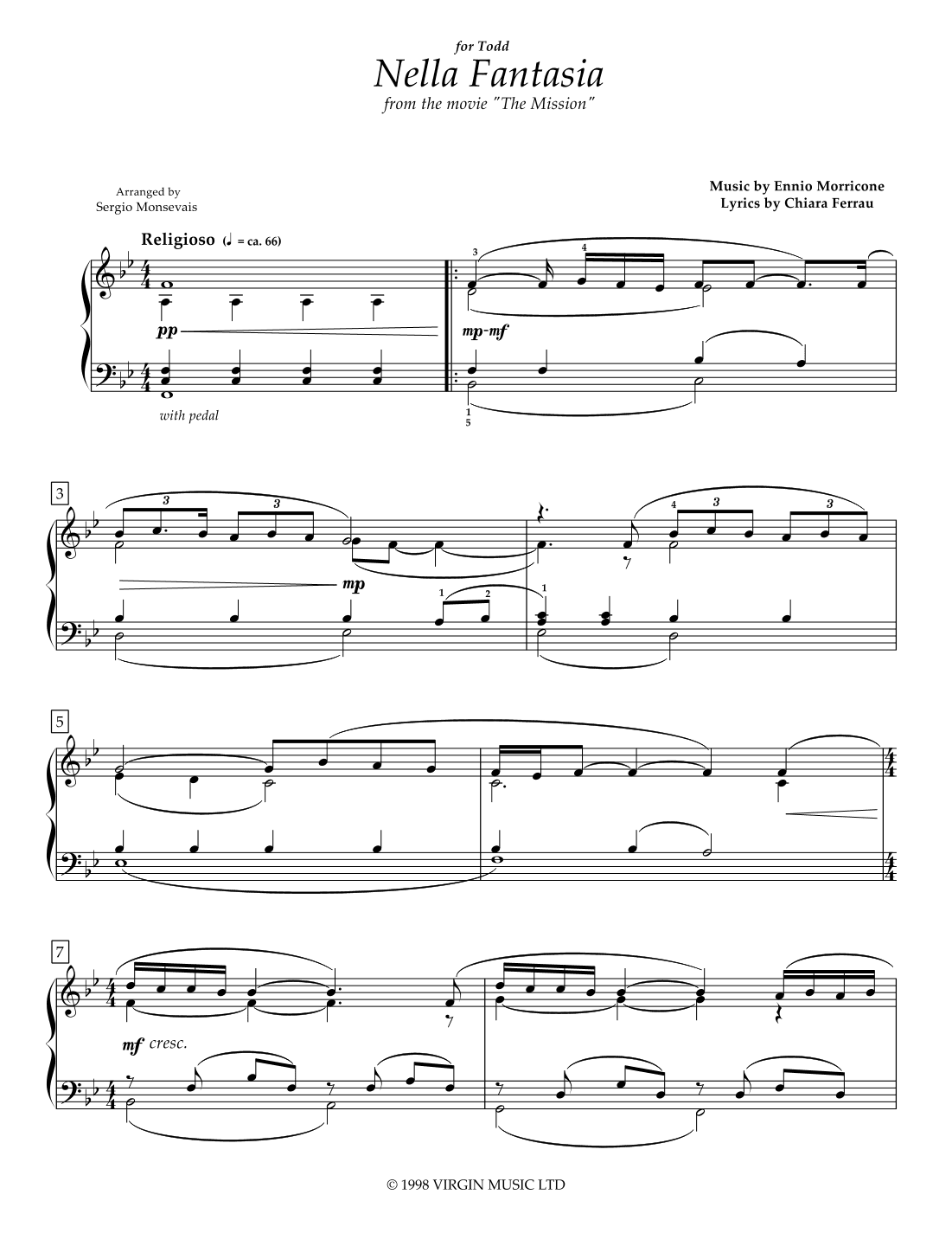 Nella Fantasia (arr. ElysiumSoundscapes)