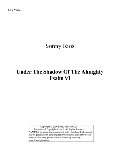 UNDER THE SHADOW OF THE ALMIGHTY