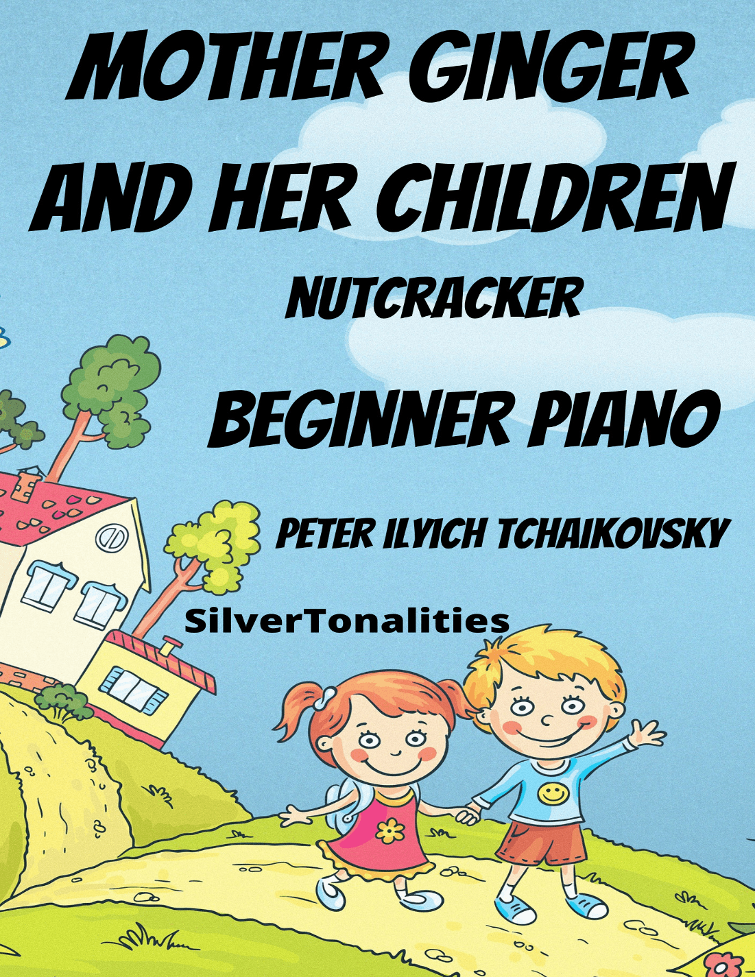 Mother Ginger and Her Children Nutcracker Beginner Piano Standard Notation Sheet Music (arr. SilverTonalities)