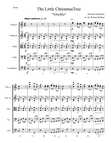 The Forest Raised a Christmas Tree - Score Only (arr. Robert Debbaut)