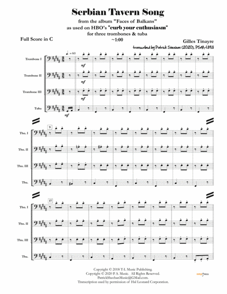 Eskimo Lumber (arr. Patrick Sheehan)