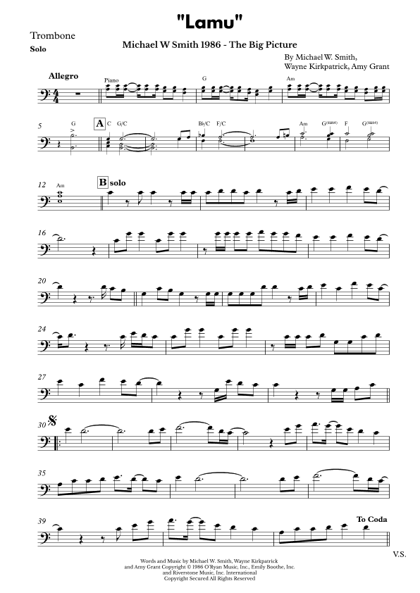 Lamu (arr. Arranged by Alex Diego)