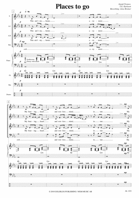 Places To Go (arr. Jetse Bremer)